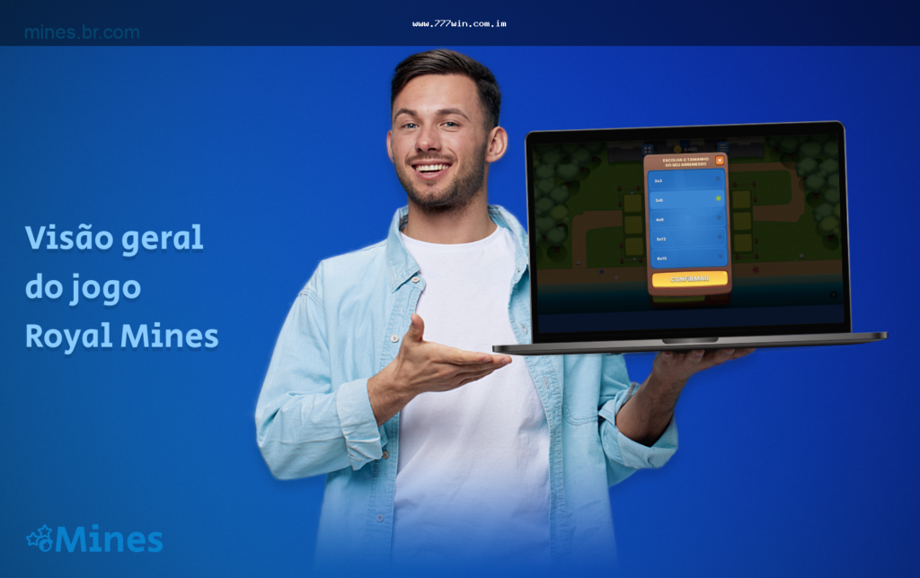 Imagem placeholder: jogador analisando uma rodada de Mines com foco em controle de banca