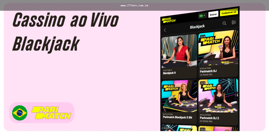 Placeholder de imagem: lobby de blackjack e cassino online na 777win Brasil
