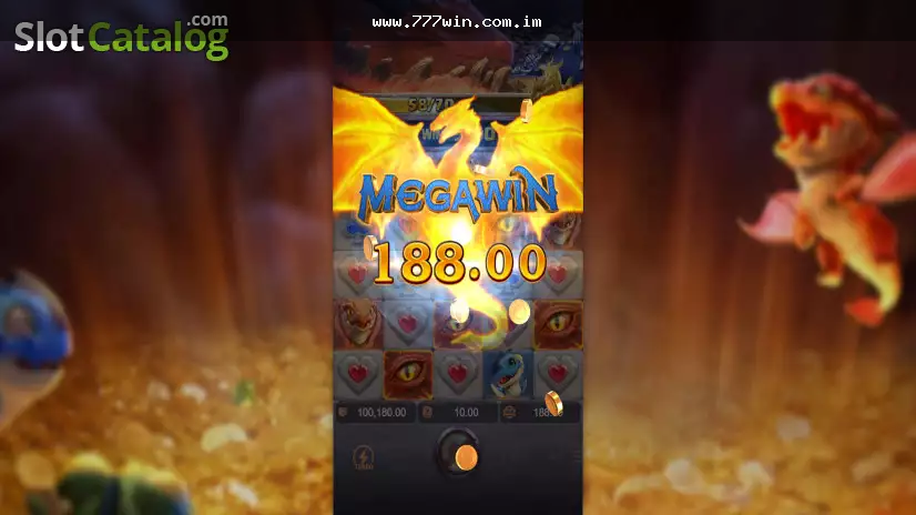 Tela ilustrativa de slot com tema de dragão e moedas, representando a análise de Dragon Hatch antes de jogar