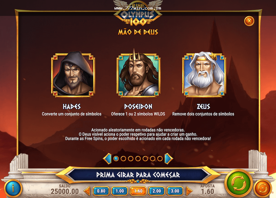 slot online com tema mitológico e critérios de aposta responsável